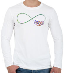 printfashion Forever6 - Férfi hosszú ujjú póló - Fehér (944521)