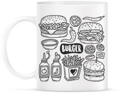 printfashion burger - Bögre - Fehér (15720660)