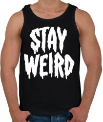 printfashion Stay Weird - Férfi atléta - Fekete (2488211)