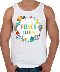 printfashion Felsős lettem - Férfi atléta - Fehér (16417364)
