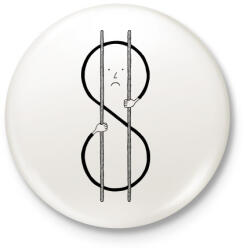 printfashion Válság 2 - Kitűző, hűtőmágnes - Fehér (3088826)