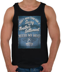 printfashion Minutemen - Férfi atléta - Fekete (759169)