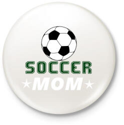 printfashion soccer mom - Kitűző, hűtőmágnes - Fehér (3081249)