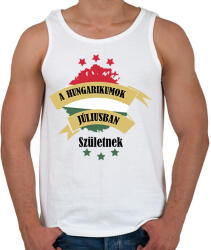 printfashion Hungarikum - Hónappal - Férfi atléta - Fehér (7414153)