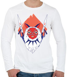 printfashion Princess Mononoke - Férfi hosszú ujjú póló - Fehér (215821)