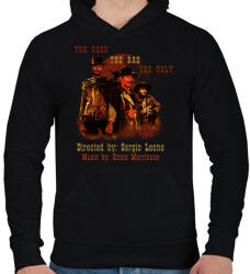 printfashion the good, the bad, the ugly 2 - Férfi kapucnis pulóver - Fekete (5281713)
