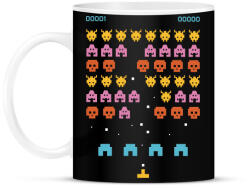 printfashion Retro space video game - Bögre - Fekete (11554722)