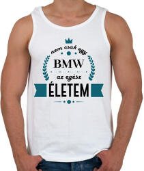 printfashion Nem csak egy BMW - Férfi atléta - Fehér (7182611)