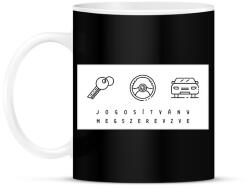 printfashion Jogosítvány megszerezve - Bögre - Fekete (6392358)