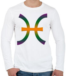 printfashion Halak - Férfi hosszú ujjú póló - Fehér (4084160)