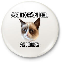 printfashion Aki korán kel, az nem norma. - Kitűző, hűtőmágnes - Fehér (4776641)