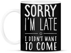 printfashion I'm late - Bögre - Fekete (795081)