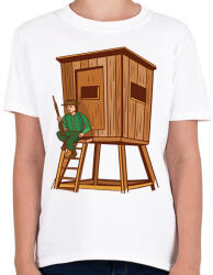printfashion Vadász - Gyerek póló - Fehér (7627974)