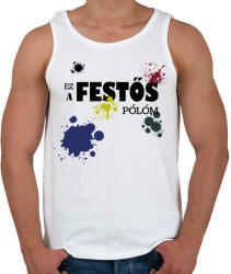 printfashion Ez a festős pólóm - Férfi atléta - Fehér (6399979)