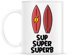 printfashion SUP SUPER SUPERB - Bögre - Fehér (11458929)