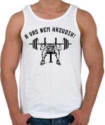 printfashion A vas nem hazudik - Férfi atléta - Fehér (1718904)