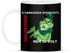 printfashion A habkarika kifogyott, szaloncukor nem is volt - Bögre - Fekete (15125960)