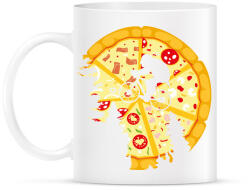 printfashion Pizza hold - Bögre - Fehér (789787)