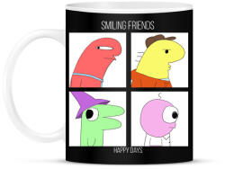 printfashion Smiling Friends - Bögre - Fekete (16631038)