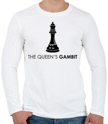 printfashion The Queen’s Gambit sorozat - Férfi hosszú ujjú póló - Fehér (4819035)