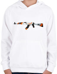 printfashion asiimov AK CS: GO - Gyerek kapucnis pulóver - Fehér (2858654)