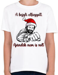 printfashion A bejgli elfogyott, ajándék nem is volt Bud Spencer - Gyerek póló - Fehér (11325424)