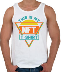 printfashion BITCOIN 4 EVER 61 - Férfi atléta - Fehér (6120667)