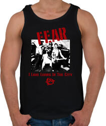 printfashion FEAR - Férfi atléta - Fekete (2799364)