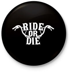 printfashion Bike 4ever - Kitűző, hűtőmágnes - Fekete (3099918)
