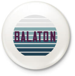 printfashion Balaton Retro - Kitűző, hűtőmágnes - Fehér (3089492)