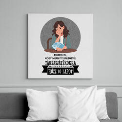 printfashion Húzz 10 lapot - Vászonkép - Fehér (16640897)