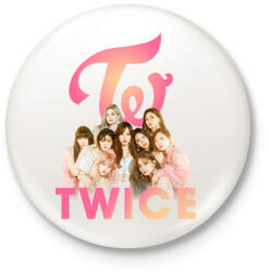 printfashion TWICE - Kitűző, hűtőmágnes - Fehér (16593179)