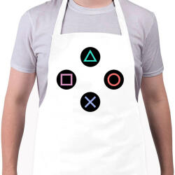 printfashion Kontroller gombok - Kötény - Fehér (4912828)