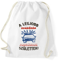 printfashion Rendőr szülinapja január színes - Sportzsák, Tornazsák - Fehér (5718121)