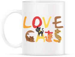 printfashion Cica szeretet - Bögre - Fehér (14505521)
