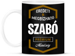 printfashion Szabó prémium minőség - Bögre - Fekete (1469671)