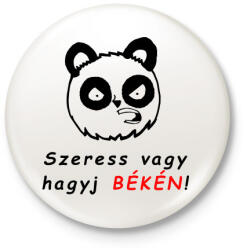 printfashion szeress vagy hagyj békén - Kitűző, hűtőmágnes - Fehér (3081314)