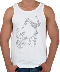 printfashion Jóga - Férfi atléta - Fehér (6111835)