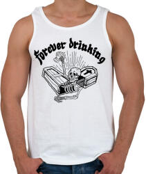 printfashion Örökké inni - Férfi atléta - Fehér (293273)