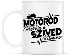 printfashion Motorod Blokkja, Szíved ritmusa - Bögre - Fehér (13147899)