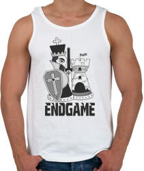 printfashion Sakk végjáték 1 - Férfi atléta - Fehér (4941135)