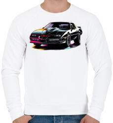 printfashion Autó - Férfi pulóver - Fehér (15132124)