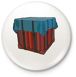 printfashion Lootbox - Kitűző, hűtőmágnes - Fehér (3087481)