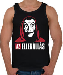 printfashion Az ellenállás - A nagy pénzrablás - La Casa de Papel - Money Heist - Férfi atléta - Fekete (5730921)