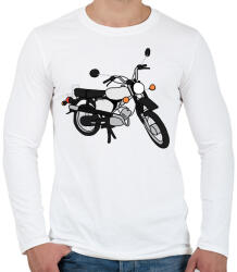 printfashion simson - Férfi hosszú ujjú póló - Fehér (4137332)