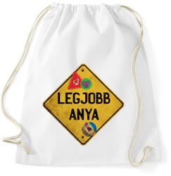 printfashion Legjobb anya - Sportzsák, Tornazsák - Fehér (6143310)