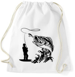 printfashion fishing - Sportzsák, Tornazsák - Fehér (3293357)
