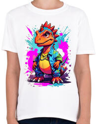 printfashion Dino - Gyerek póló - Fehér (15002482)