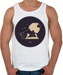 printfashion Leo - Oroszlán - Férfi atléta - Fehér (6263916)
