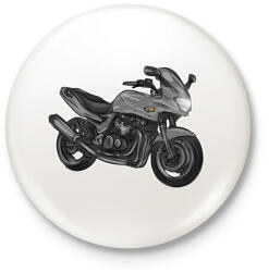 printfashion kawasaki zr7 - Kitűző, hűtőmágnes - Fehér (3090239)